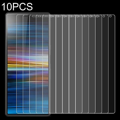 Wewoo Film de verre trempé de 10 PCS 0.26mm 9H 2.5D pour Sony Xperia 10 Plus