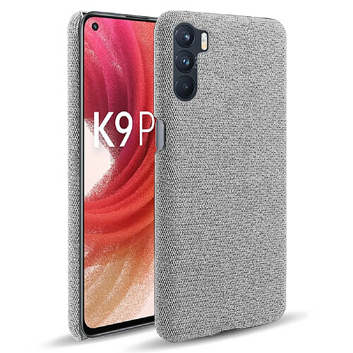 Coque en TPU + PU gris clair pour votre Oppo K9 Pro