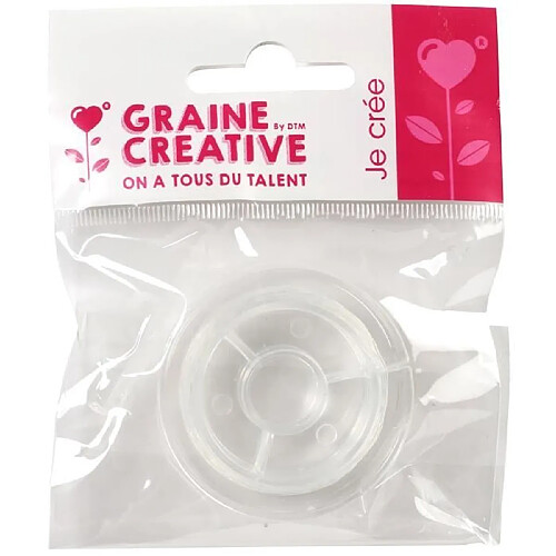 Graines Creatives Fil elastique transparent 5m