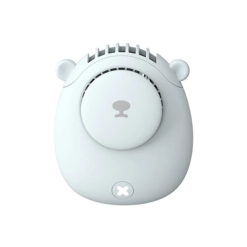 Ventilateur de Refroidissement à Air Portatif USB En Forme d'Ours Extérieur d'Été - Blanc