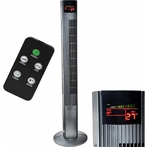 Syntrox Germany ventilateur colonne avec minuteur et fonction oscillation 50W noir