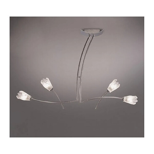 Luminaire Center Suspension Pietra 2 Arm 4 Ampoules G9, chrome poli