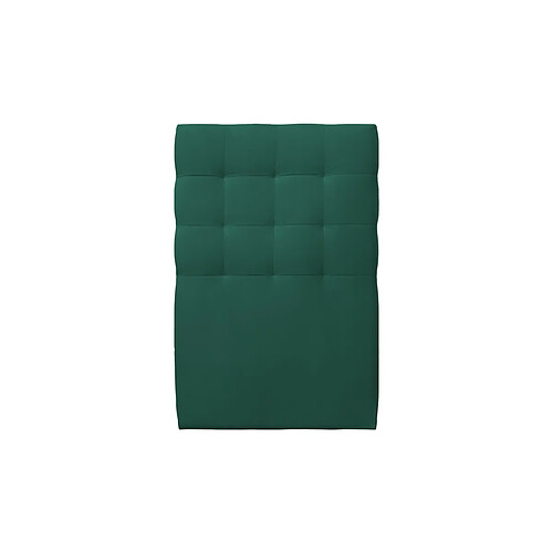 Sommeil de plomb Tete de lit Capitonnée Velours Vert L 90 cm - Ep 10 cm rembourré