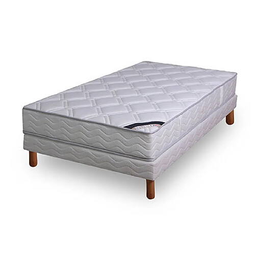 Mes Ensemble matelas ressorts biconiques- confort ferme 140x190cm + sommier