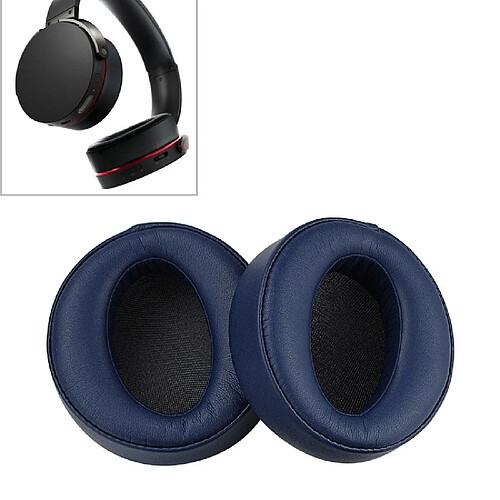 Wewoo Coussinets Mousse Étui de protection pour casque en éponge avec une paire Sony MDY-XB950BT B1 bleu