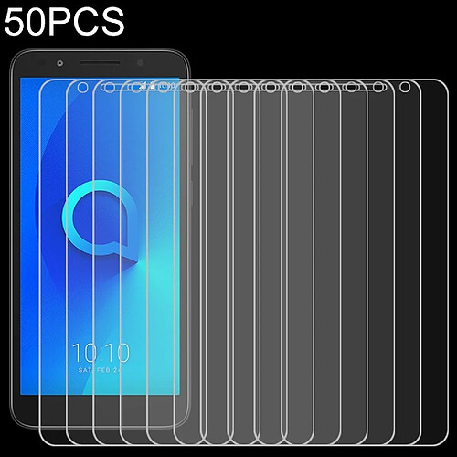 Wewoo Protection 50 PCS Pour Alcatel 1X 2.5D Film de verre trempé non plein écran