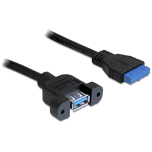 Delock Adaptateur embase USB 3.0 vers port USB 3.0 A