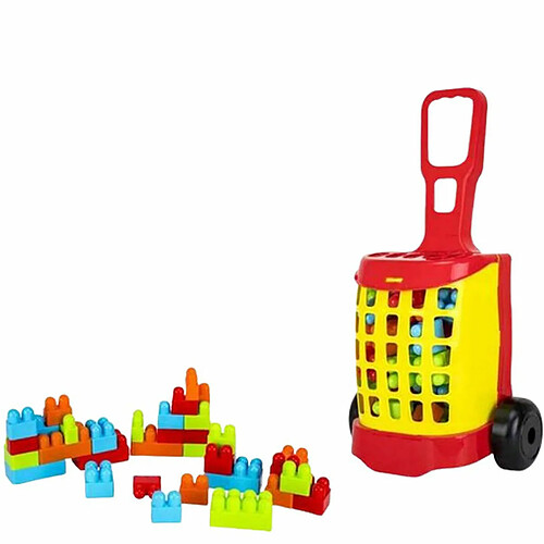 BigBuy Fun Set de construction 32 Pièces Trolley