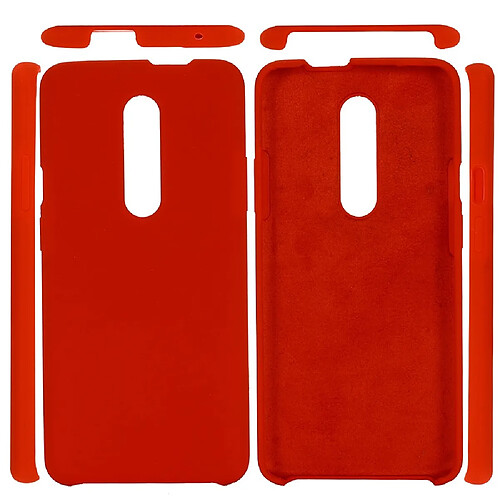 Coque en silicone liquide mou rouge pour votre OnePlus 7 Pro