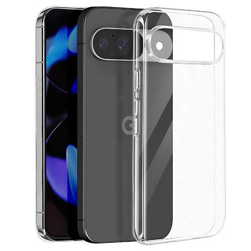 Mayaxess Coque pour Google Pixel 9 et 9 Pro Silicone Souple Transparent