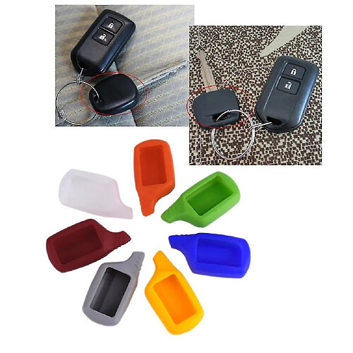 Universal B9 mini couvercle de coque en silicone pour le système d'alarme de voiture bidirectionnel à télécommande