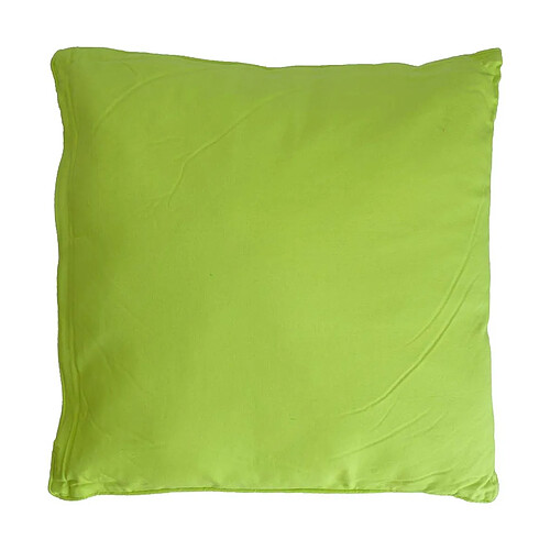 Jardindeco Coussin carré pour dossier de canapé 60 cm anis.