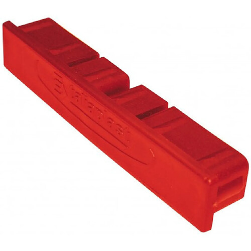 Embout en plastique de règle aluminium 100 x 18 mm rouge - TALIAPLAST - 380110