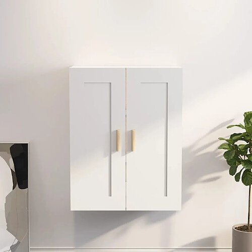 vidaXL Armoire murale blanc 69,5x32,5x90 cm bois d'ingénierie