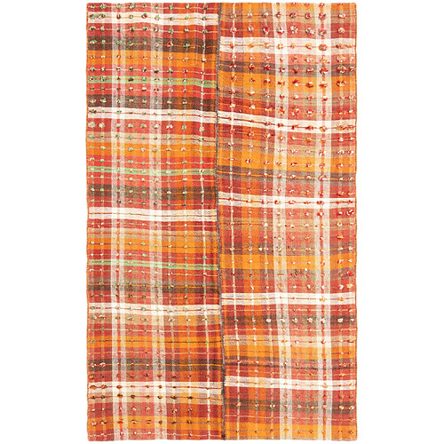 Vidal Tapis de laine 216x132 orange Jajim