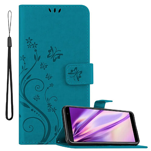 Cadorabo Coque Samsung Galaxy J4 PLUS Etui en Bleu