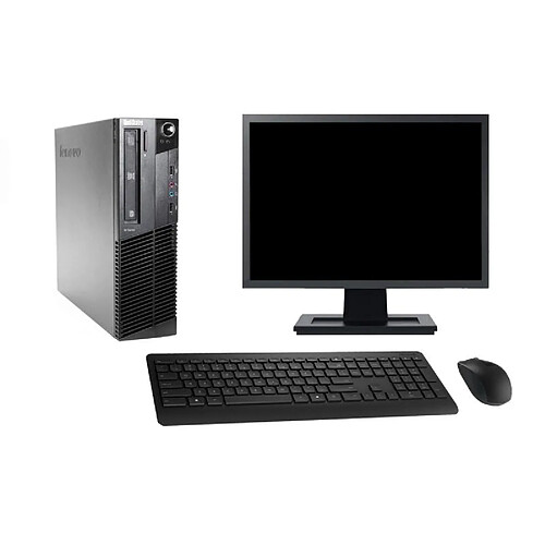 PC Lenovo M81 SFF Ecran 19" Intel Core i7-2600 RAM 4Go SSD 960Go Windows 10 Wifi · Occasion