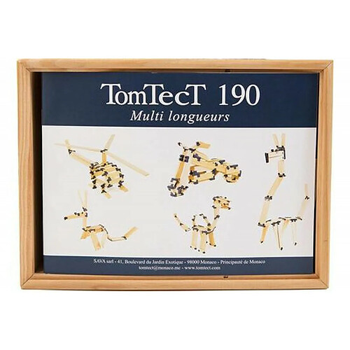 Jeu de construction en bois Tomtec 190 pièces