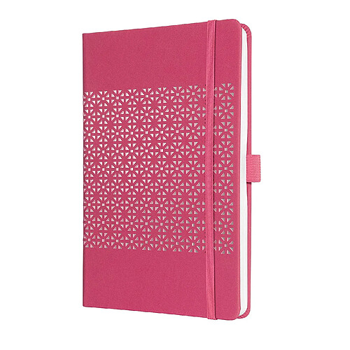 SIGEL J0207 Agenda semainier Jolie 2020, couverture rigide, 13, 5 x 20, 3 cm, rose foncé et argent