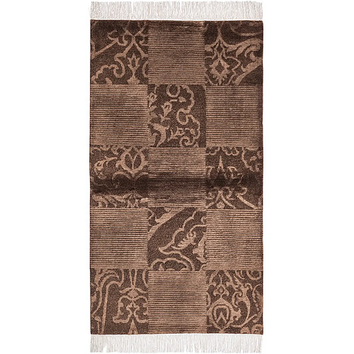 Vidal Tapis de laine 140x81 brun Darya