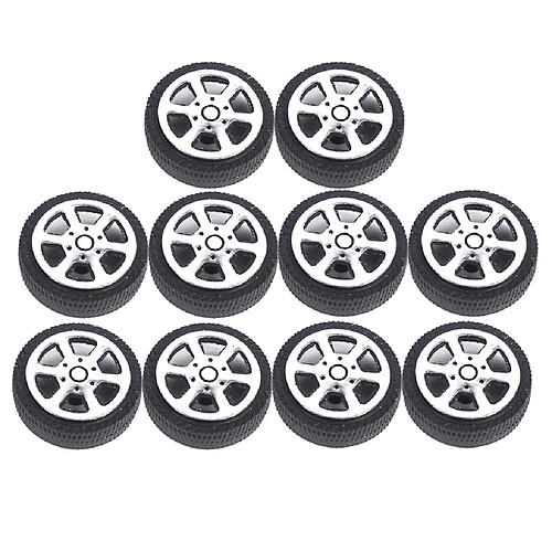 30pcs / Pack Dur 30mm RC Roue De Voiture Pneus Pneus Accessoires De Remplacement De Pièces