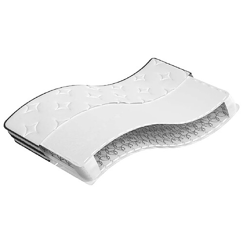 Maison Chic Matelas à ressorts bonnell moyen, Matelas doux pour chambre 120x200 cm -GKD51499