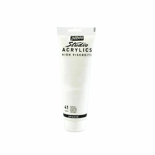 Pebeo Peinture acrylique opaque - Blanc vif - 250 ml