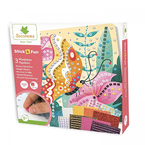 Au Sycomore Stick n fun - pm mosaiques papillons