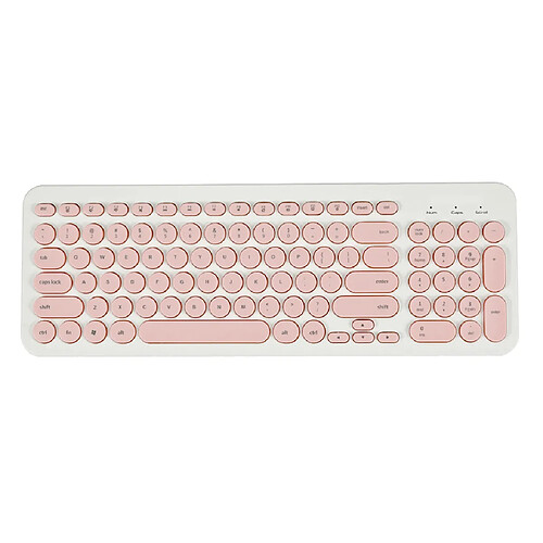 Clavier ultra mince clavier multimédia filaire filaire USB 96 touches rose