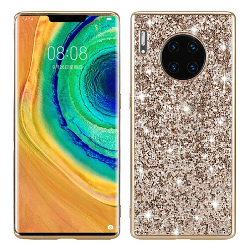 Wewoo Housse Étui Coque Pour Huawei Mate 30 Pro Glittery Powder Shockproof TPU Case Gold