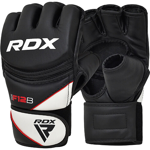 RDX Sports RDX F12 Entraînement MMA Gants de Grappling Grande Noir Cuir PU - RDX - GGR-F12B-L