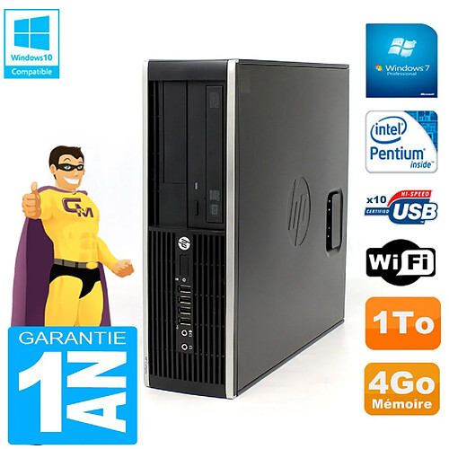 PC HP Compaq Pro 6200 SFF Intel G840 RAM 4Go 1To Graveur DVD Wifi W7 · Occasion