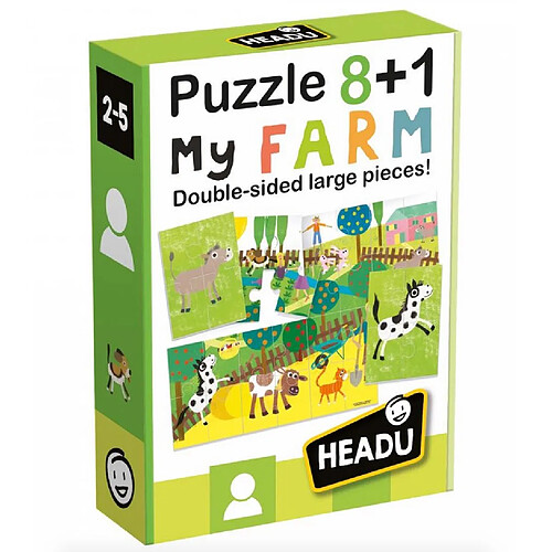 HEADU Puzzle recto verso 8+1 Ma Ferme