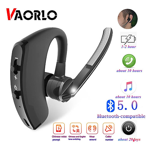 GUPBOO VAORLO V8 & V9 écouteurs Bluetooth 5.0 casque sans fil mains libres stéréo étanche casque de sport avec micro