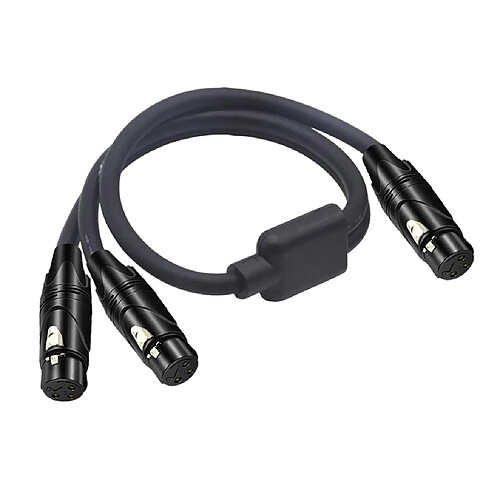 Câble XLR Adaptateur Splitter Y femelle à femelle