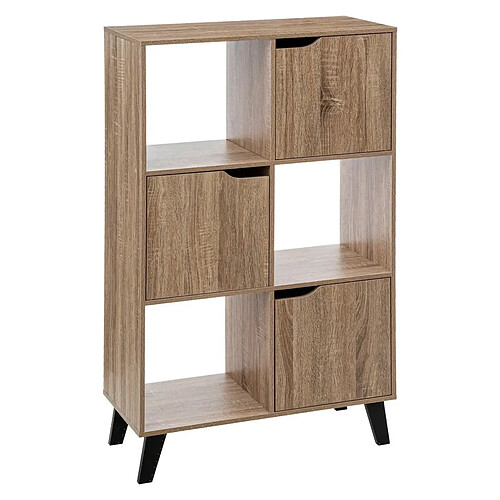 ETAGERE 6 CASES MIX NAT CEDA-L67,6xP32,5xH113,3cm+FIVE Simplysmart