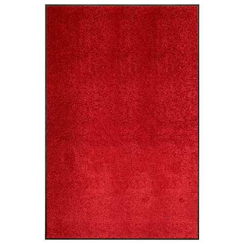 vidaXL Paillasson lavable Rouge 120x180 cm