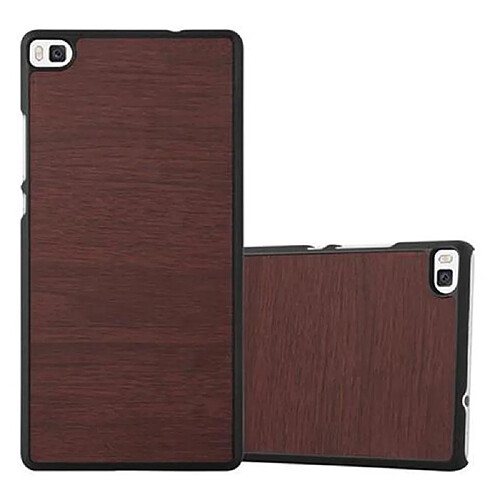 Cadorabo Coque Huawei P8 Etui en Marron