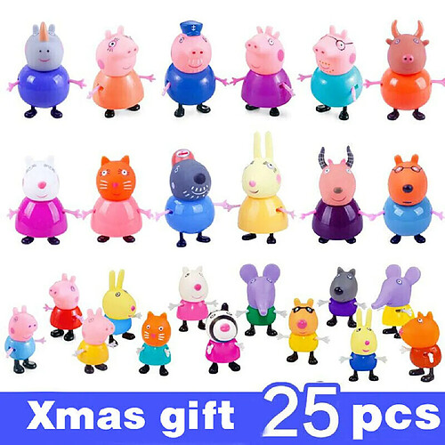 Universal Peppa Pig Porc Famille Amis Emilie Rebecca Sousin Action Toys 25 p