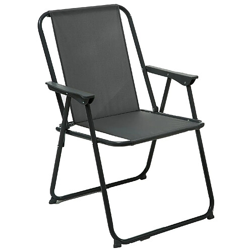 Neka Chaise de camping pliable Grecia - Noir