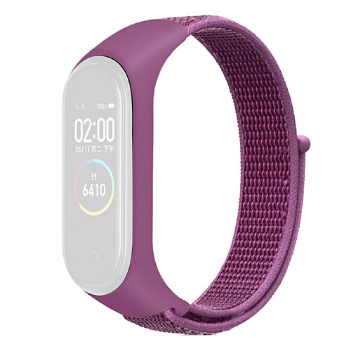 Bracelet en nylon réglable pour votre Xiaomi Mi Band 3/4/5/6/7 - Pitaya rouge