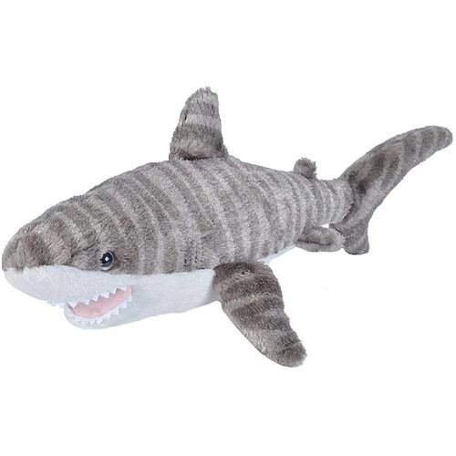 Wild Republic peluche Requin de 20 cm gris blanc