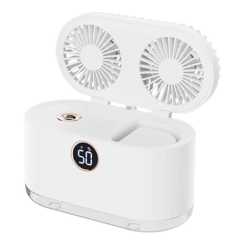 Mini Climatiseur 3 En 1 Ventilateur De Refroidissement Humidificateur Purificateur LED Vert Clair