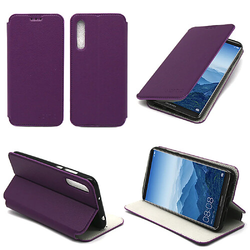 Etui luxe Huawei P20 PRO violet Slim Style Cuir avec stand smartphone 2018 - Housse coque anti choc de protection - Accessoires pochette XEPTIO case