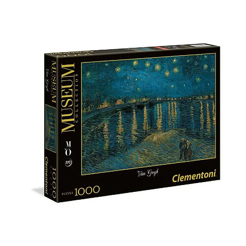 Clementoni PUZZLE Collection Museum 1000 pieces - Van Gogh Nuit étoilée sur le Rhône