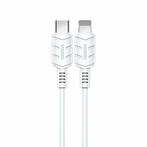 iKaku KSC-710 Lightning Smart câble de données de charge rapide 1,2 m Blanc