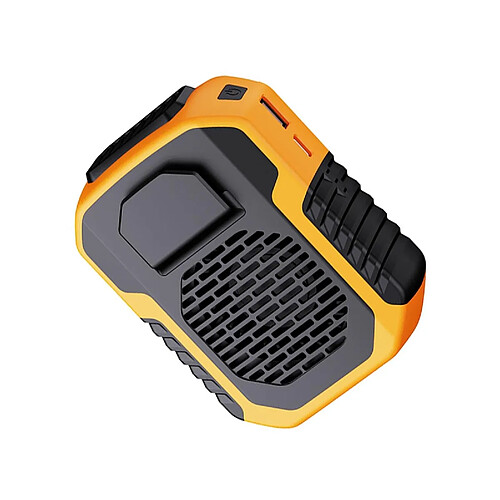 Ventilateur De Cou Portable Avec Sangle Réglable (Orange)