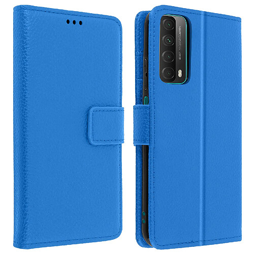 Avizar Housse Huawei P smart 2021 Porte-carte Fonction Support Vidéo - Bleu