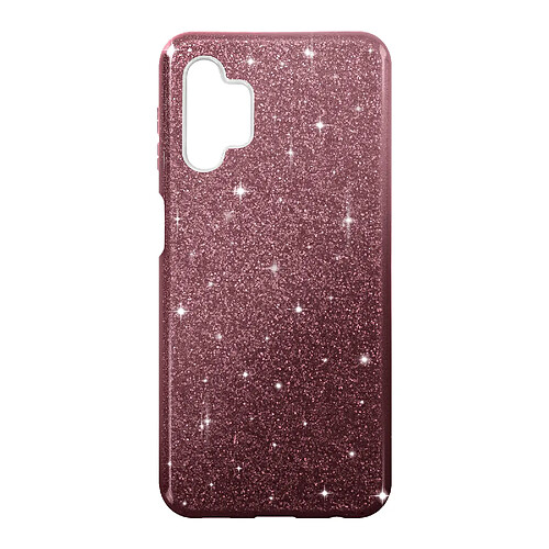 Avizar Coque pour Samsung Galaxy A13 Paillette Amovible Silicone Semi-rigide rose