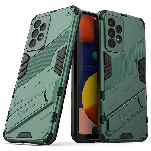 Coque en TPU antichoc avec béquille vert pour votre Samsung Galaxy A33 5G